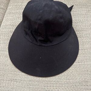 Chic Black Cotton Hat